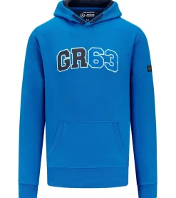 Pullover & Sweater*Mercedes-Benz AMG Petronas George Russell Herren Hoodie Baumwoll-Pullover Kapuzen-Pullover Sweater 701222310 002 Blau