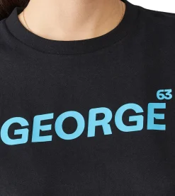 Tops & T-Shirts*Mercedes-Benz AMG Petronas F1 MAPF Damen T-Shirt Baumwoll-Shirt Kurzarm-Shirt 70122712 George Russell oder Lewis Hamilton Schwarz