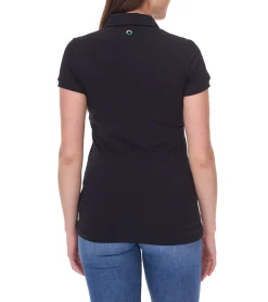 Poloshirts & Blusen*Mercedes-Benz AMG Petronas F1 MAPF1 Classic-Polo Damen Baumwoll-Shirt Polo-Shirt mit Team-Logos Kurzarm-Shirt 701202236 001 Schwarz