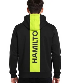 Pullover & Sweater*Mercedes-Benz AMG Petronas F1 Hoodie Lewis Hamilton Herren Kapuzen-Sweatshirt Formel 1 701227116 001 Schwarz/Neongelb