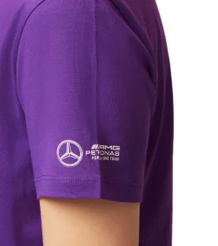 Tops & T-Shirts*Mercedes-Benz AMG Petronas F1 Logo Damen T-Shirt mit "LH 44" Schriftzug Baumwoll-Shirt 701222305 001 Violett
