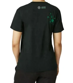 Tops & T-Shirts*Mercedes-Benz AMG Petronas F1 George Damen T-Shirt mit George Russel Schriftzug 63 Baumwoll-Shirt 701220867 001 Schwarz