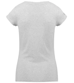 Tops & T-Shirts*Mercedes-Benz AMG Petronas F1 Logo Tee Damen T-Shirt mit großem AMG Petronas Logo-Print Baumwoll-Shirt 141181022 150 Grau