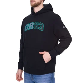 Pullover & Sweater*Mercedes-Benz AMG Petronas George Russell Herren Hoodie Baumwoll-Pullover Kapuzen-Pullover Sweater 701222310 001 Schwarz