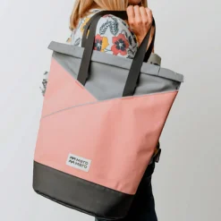 Sportausrüstung|Radsport*MeroMero Damen oder Herren Fahrradtaschen POW Shopper Tasche 25L Grau