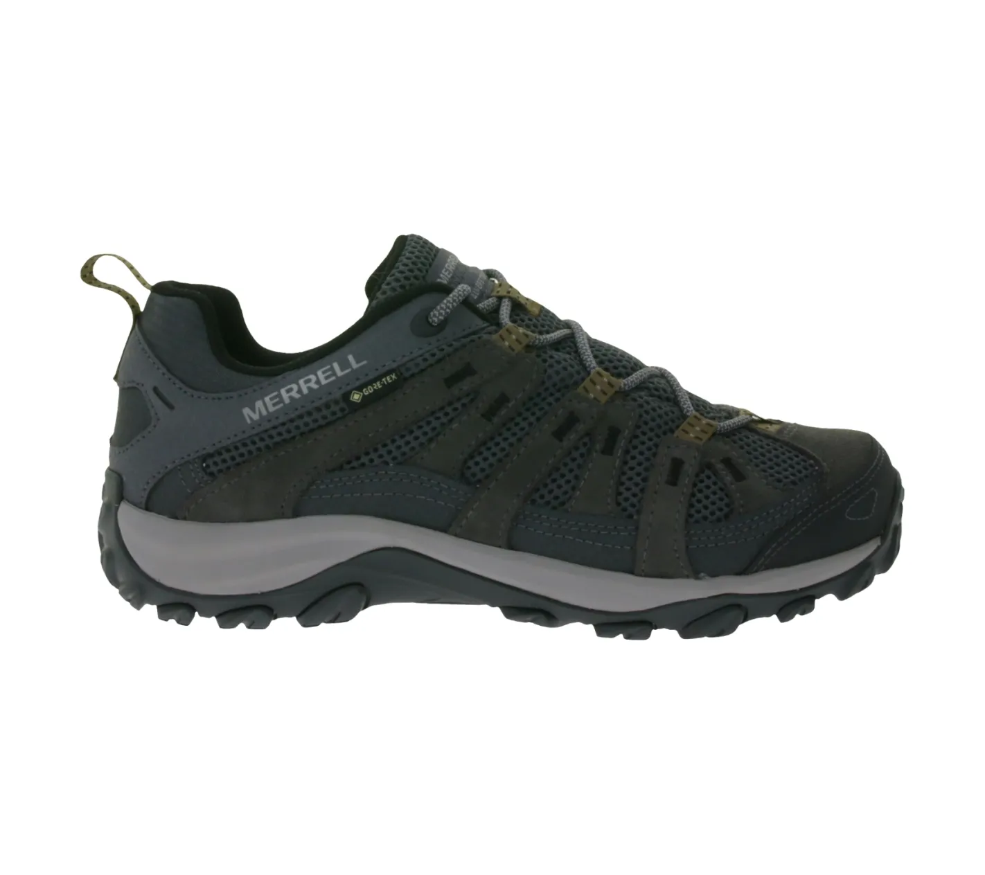 Laufschuhe & Joggingschuhe|Schnürschuhe & Halbschuhe*MERRELL Alverstone 2 Gore-Tex Herren Wanderschuhe wasserdichte GTX Outdoor-Schuhe mit Wechselfußbett Grau, Hellbraun oder Schwarz Grau/Braun