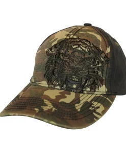 Caps & Mützen*BioworldMerch Miami Ink Baseball-Cap im Camouflage-Look Trucker-Cappy Baumwoll-Cap TC106354MIK Grün/Schwarz