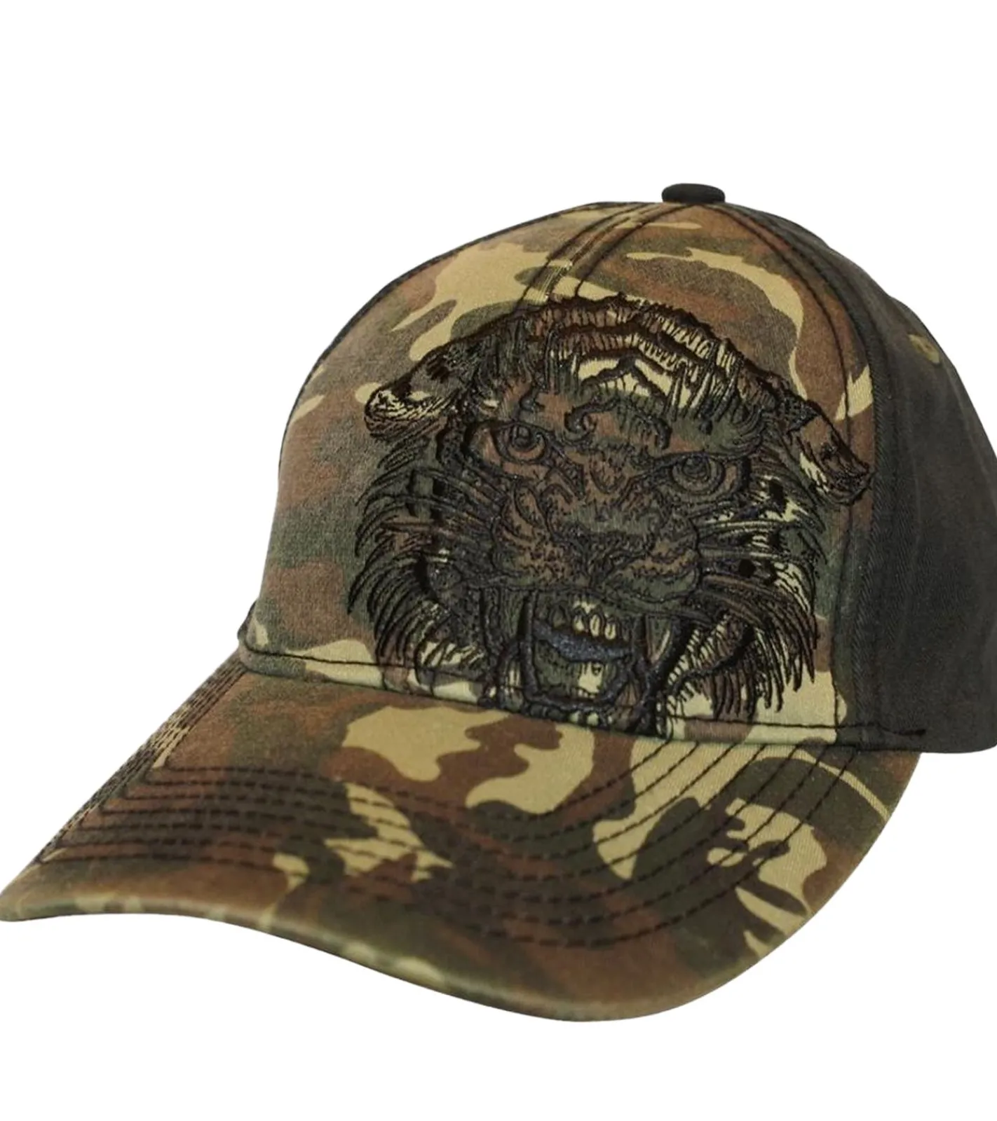 Caps & Mützen*BioworldMerch Miami Ink Baseball-Cap im Camouflage-Look Trucker-Cappy Baumwoll-Cap TC106354MIK Grün/Schwarz