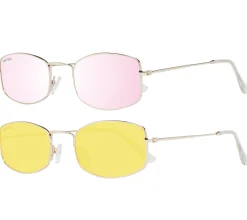 Sonnenbrillen*MILLNER Hilton Damen Sonnenbrille 100% UV 400 Schutz Filterkategorie 3 Urlaubs-Brille 002070 Gold/Pink Verspiegelt oder Gold/Gelb Hilton Pink