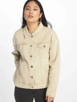 Mäntel & Jacken*Missguided Übergroße Jeansjacke in Sand