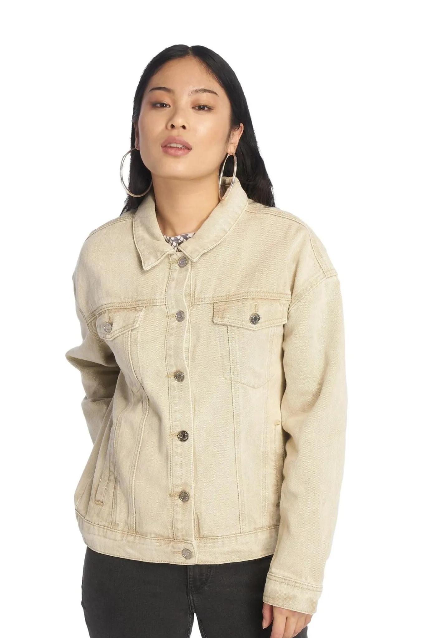 Mäntel & Jacken*Missguided Übergroße Jeansjacke in Sand