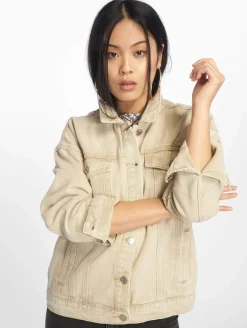 Mäntel & Jacken*Missguided Übergroße Jeansjacke in Sand