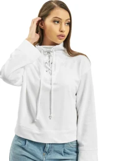 Sweater & Pullover*Missguided Hochgeschlossener Pullover mit Bindedetail in Weiß