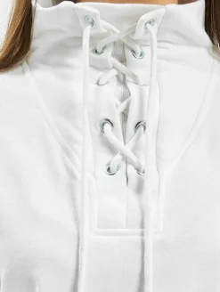 Sweater & Pullover*Missguided Hochgeschlossener Pullover mit Bindedetail in Weiß