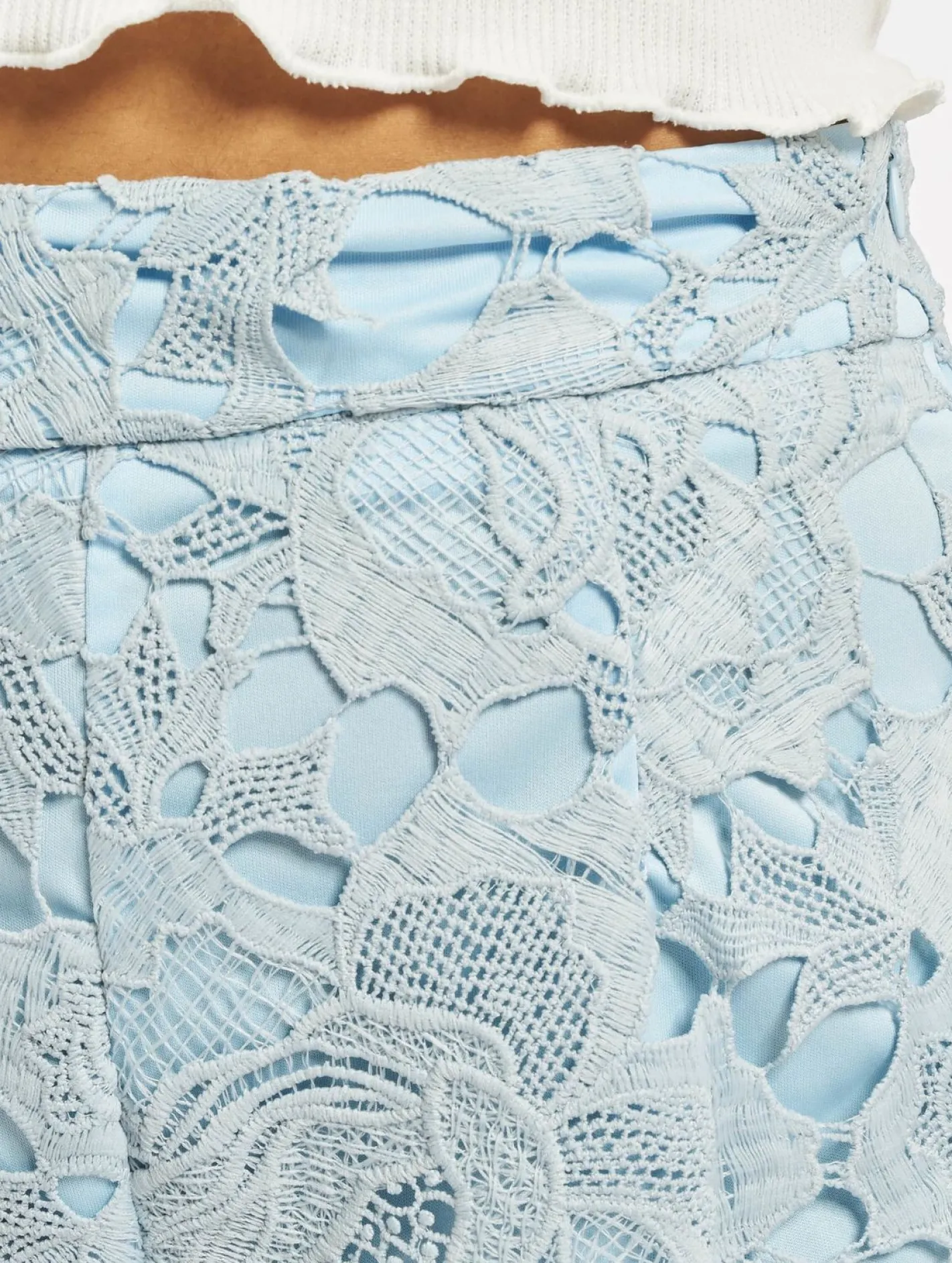 Shorts & Bermudas*Missguided Kombiteil Kurze Shorts aus Häkelspitze in Blau