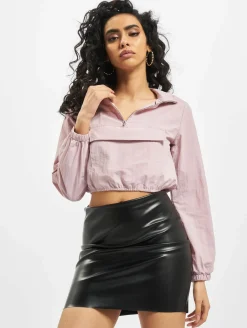 Mäntel & Jacken*Missguided Kurze, leichte Shell-Jacke mit Fronttasche in Rosa
