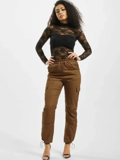 Hosen & Jeans*Missguided Oversized Twill Paperbag Cargo Cargo braun