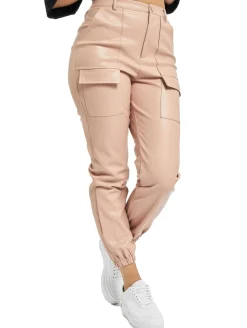 Hosen & Jeans*Missguided Utility-Chino aus PU mit Taschendetail in Rosa