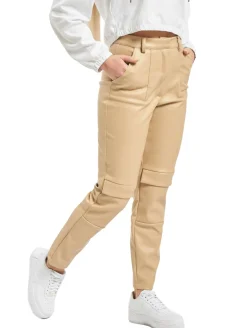 Hosen & Jeans|Jeans & Hosen*Missguided Zigaretten-Cargohose aus Kunstleder in Beige