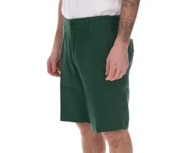 Shorts & Bermudas*O46bpx modische Herren Chino-Shorts Sommer-Bermuda aus Leinen Stoff-Shorts Große Größen 907519 Grün