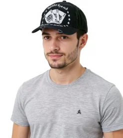 Caps & Mützen*BioworldMerch Motorhead Cap stylische Baseball-Cap Baumwoll-Cap Fan-Artikel TC110387MTR Schwarz/Weiß