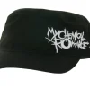 Caps & Mützen*BioworldMerch My Chemical Romance Unisex Cap Baumwoll-Cap im millitärischen Schnitt mit leicht gebogenen Schnitt Schwarz/Weiß