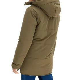 Mäntel & Jacken*O46bpx nachhaltige Damen Jacke voluminöse Stepp-Jacke mit abnehmbarer Kapuze 936961 Olivgrün