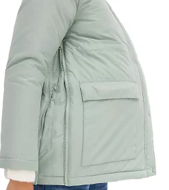 Große Größen|Mäntel & Jacken*O46bpx nachhaltige 3in1 Jacke Damen Schwangerschafts-Jacke Stepp-Jacke Umstandsmode mit Trageeinsatz 945524 Grün