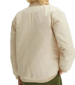 Große Größen|Mäntel & Jacken*O46bpx nachhaltiger Damen Blouson Bomber-Jacke mit Stehkragen Übergangs-Jacke 930683 Beige