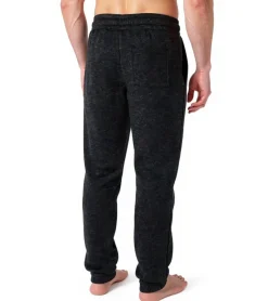 Sportunterbekleidung|Fitnessmode & Jogginghosen*NANGAPARBAT Strickfleece-Hose für Damen oder Herren Jogginghose mit Antipilling und Antistatik Freizeithose mit OEKO-TEX Standard 100 Grau/Schwarz