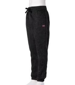 Sportunterbekleidung|Fitnessmode & Jogginghosen*NANGAPARBAT Strickfleece-Hose für Damen oder Herren Jogginghose mit Antipilling und Antistatik Freizeithose mit OEKO-TEX Standard 100 Grau/Schwarz