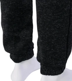 Sportunterbekleidung|Fitnessmode & Jogginghosen*NANGAPARBAT Strickfleece-Hose für Damen oder Herren Jogginghose mit Antipilling und Antistatik Freizeithose mit OEKO-TEX Standard 100 Grau/Schwarz