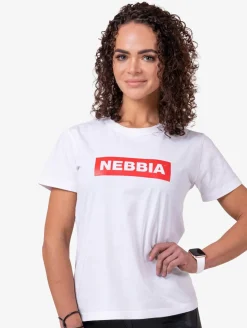 Tops & T-Shirts*Nebbia Basic T-Shirt weiß