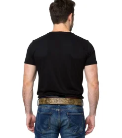 Gürtel*BioworldMerch Nightwish Gürtel für Damen oder Herren Metal-Band Leder-Gürtel Freizeit-Gürtel 106.5cm BT603919NGH Braun