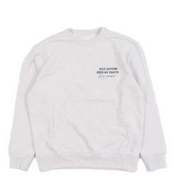 Pullover & Sweater*Nikben Herren Sweatshirt stylischer Baumwoll-Pullover Rundhals-Shirt 6340 Grau