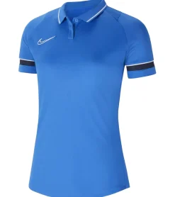 Poloshirts & Blusen*NIKE Academy 21 Damen Polo-Shirt mit Dri-FIT-Technologie Polo-Hemd mit Mesh-Einsätze CV2673-463 Blau