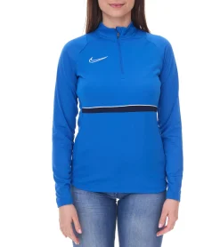 Fitnessmode & Jogginghosen|Sweater & Pullover*NIKE Academy 21 Dry Drill Longsleeve Damen Trainings-Top mit Half-Zip Sweatshirt mit Dry-Fit CV2653-463 Blau