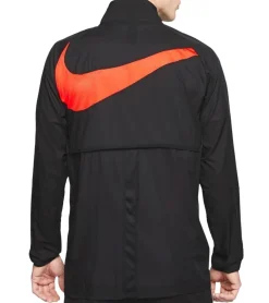 Sportoberbekleidung|Jacken & Mäntel*NIKE Academy Deutschland Herren Fußball-Jacke mit DRI-FIT-Technologie leichte Trainings-Jacke mit Mesh-Einsätzen BQ7346-013 Schwarz