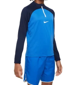 Pullover & Sweater|Jogginghosen & Fitnessmode*NIKE Academy Pro Drill Kinder Langarm-Shirt mit Dry-Fit Technologie Fitness-Shirt für Mädchen oder Jungen Teenie Sport-Shirt Teenager DH9280-463 Blau/Navy