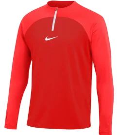 Pullover & Sweater|Jogginghosen & Fitnessmode*NIKE Academy Pro Dry Drill Longsleeve Herren Trainingsjacke mit Half-Zip Sportjacke mit Dry-Fit DH9230-657 Rot