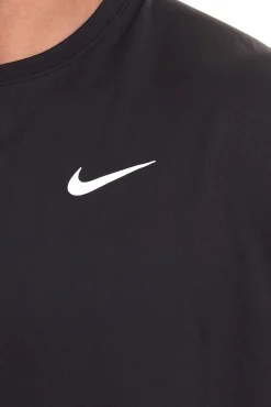 T-Shirts & Tank Tops|Fitnessmode & Jogginghosen*NIKE Dri-FIT Race für Damen oder Dri-FIT UV Miler für Herren T-Shirt kurzärmliges Fitness-Shirt luftiges Sport-Shirt in Schwarz Damen / Dri-FIT Race