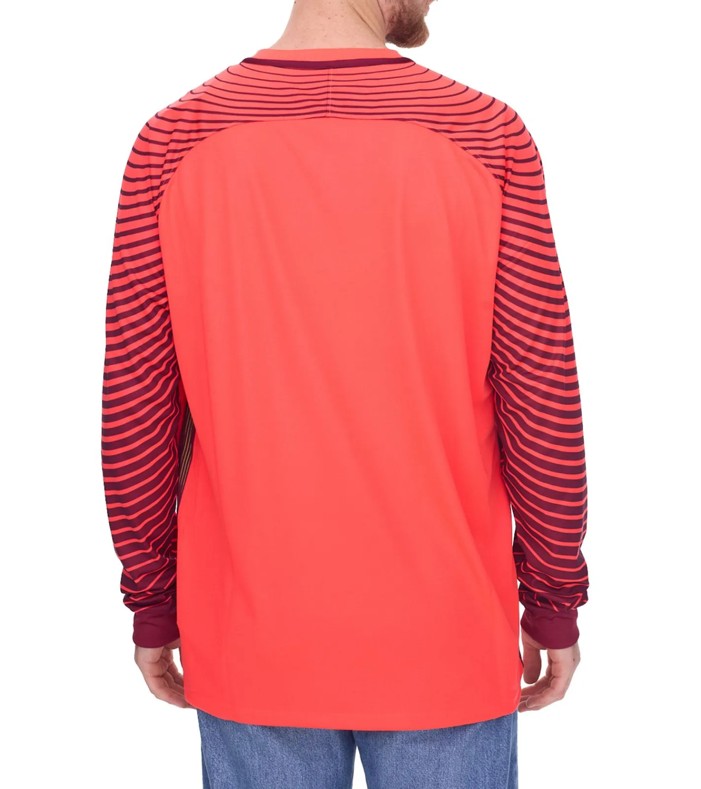 Pullover & Sweater|Sportoberbekleidung*NIKE Gardien Longsleeve Herren Torwart-Trikot mit Dry-Fit Langarm-Shirt Fußball 725882-671 Rot/Schwarz