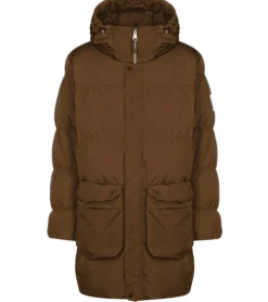 Sportoberbekleidung|Jacken & Mäntel*NIKE Jordan Herren Winter-Mantel Puffer-Jacke mit verstellbarer Kapuze Stepp-Mantel DQ7346-385 Braun