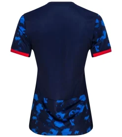 Sportoberbekleidung|Fitnessmode & Jogginghosen*NIKE Niederlande 2023 Damen Auswärts-Trikot nachhaltiges Sport-Trikot aus recycelten Materialien Slim-Fit-Shirt mit DRI-FIT-Technologie Fußball-Shirt DR3994-498 Dunkelblau/Rot/Weiß