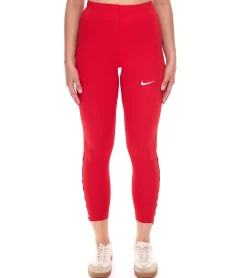 Sportunterbekleidung|Ballsport*NIKE Sporttight Damen Trainings-Hose mit DRI-FIT-Technologie leichte Sport-Hose atmungsaktive Fußball-Hose Slim-Fit NT0314-657 Rot