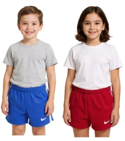 Sportunterbekleidung|Shorts & Bermudas*NIKE "Stock Fast 2" Kinder Trainings-Shorts mit Dri-FIT-Technologie Fußball-Shorts für Mädchen und Jungen Sport-Hose NT0305 Rot oder Blau