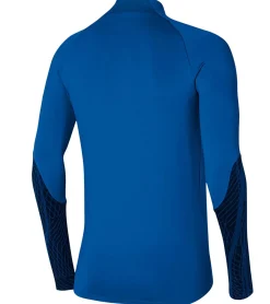 Pullover & Sweater|Sportoberbekleidung*NIKE Strike 23 Drill Herren nachhaltiges Sport-Shirt mit DRI-FIT-Technologie leichtes Trainings-Longsleeve Fußball-Shirt mit geometrischem Muster DR2294-463 Blau/Schwarz