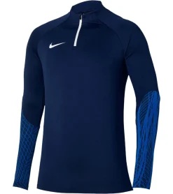 Pullover & Sweater|Sportoberbekleidung*NIKE Strike 23 Drill Top Herren Trainings-Shirt mit Dri-FIT-Technologie Slim-Fit Fitness-Longsleeve mit MoveToZero Troyer DR2294-451 Navy