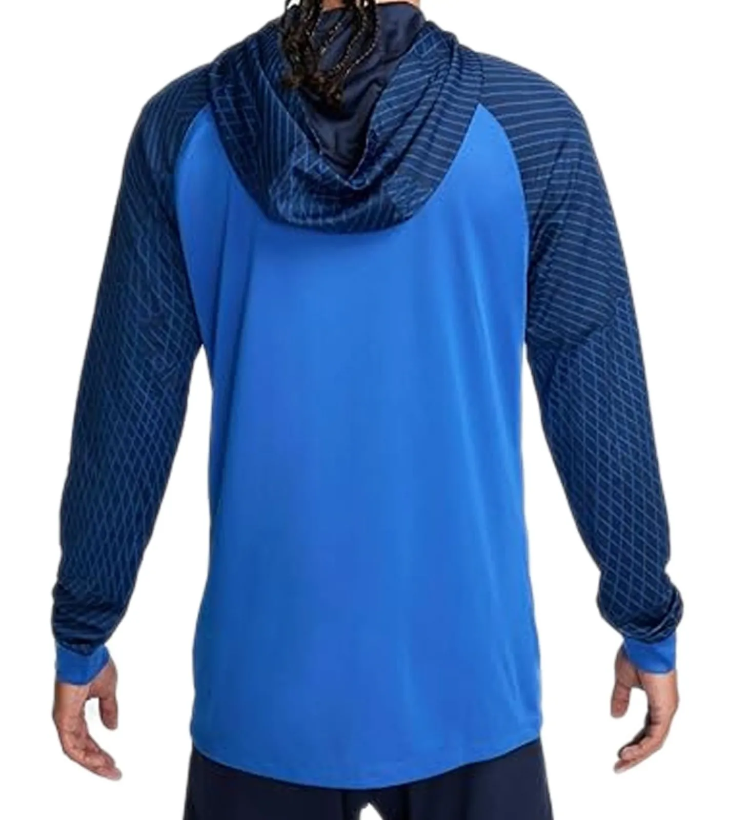 Sportoberbekleidung|Jogginghosen & Fitnessmode*NIKE STRIKE 23 Herren Fitness-Jacke mit Dri-FIT-Technologie Trainings-Jacke mit Brusttasche Sport-Jacke DR2571-463 Blau/Weiß