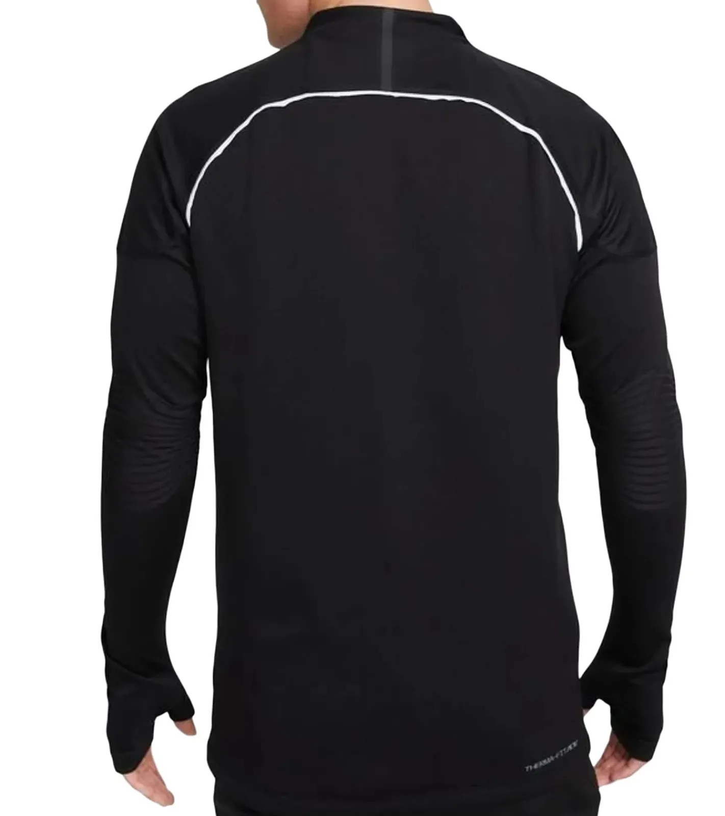 Pullover & Sweater|Sportoberbekleidung*NIKE Strike Winter Warrior Herren langes Sport-Shirt mit wärmenden Therma-Fit ADV-Technologie leichtes Trainings-Longsleeve DQ5049-010 Schwarz